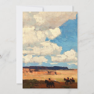„Sommerwolke“ Western Art von Edgar Payne Dankeskarte