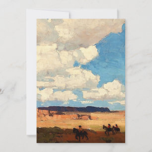 „Sommerwolke“ Western Art von Edgar Payne Einladung
