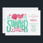 Sommerzeit am Strand Einladung<br><div class="desc">Eine lustige Sommerzeiteinladung mit stilvollem Schriftart mit Meereselementen. (Bild von Freepik). Die Karte lässt sich leicht mit Ihren Formulierungen, Schriftart und Schriftart anpassen. Nicht genau das, was Sie suchen? Alle unsere Produkte können auf Ihre Bedürfnisse zugeschnitten werden, ohne Aufpreis. Kontaktieren Sie uns einfach unter askcottonlamb@gmail.com. Die Abstimmung der Produkte auf...</div>