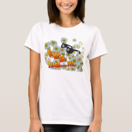 Sommerzeit Blume Runde oben T-Shirt