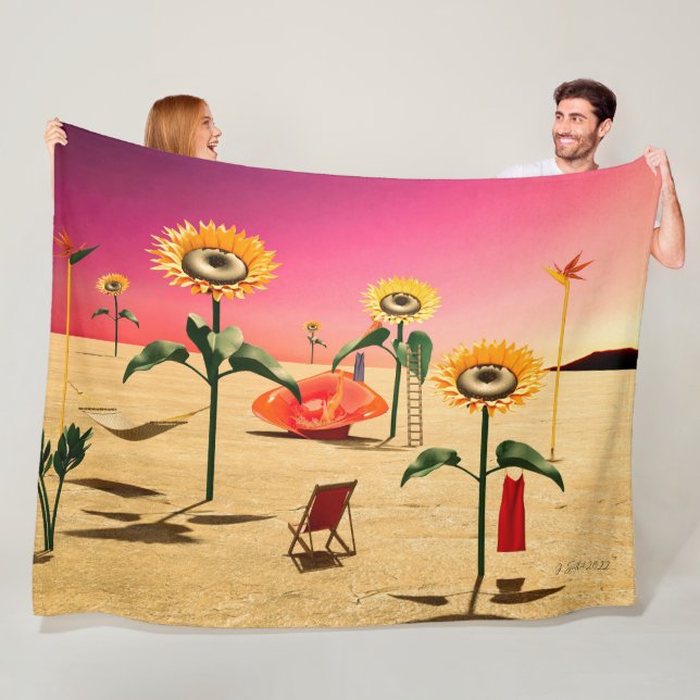 Sommerzeit Fleecedecke (Beispiel)