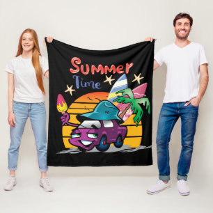 Sommerzeit Fleecedecke