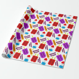 Sommerzeit Frozen Juice Bar Pattern Geschenkpapier