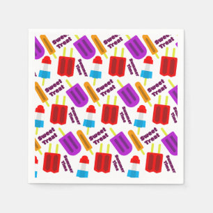 Sommerzeit Frozen Juice Bar Pattern Serviette