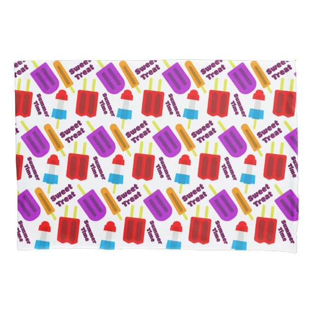 Sommerzeit Frozen Leckerei Bar Pattern Kissenbezug (Vorderseite)