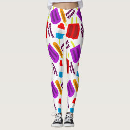 Sommerzeit Frozen Leckerei Bar Pattern Leggings