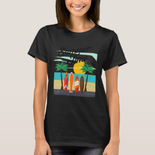 Sommerzeit für Surferurlaub_4 T-Shirt