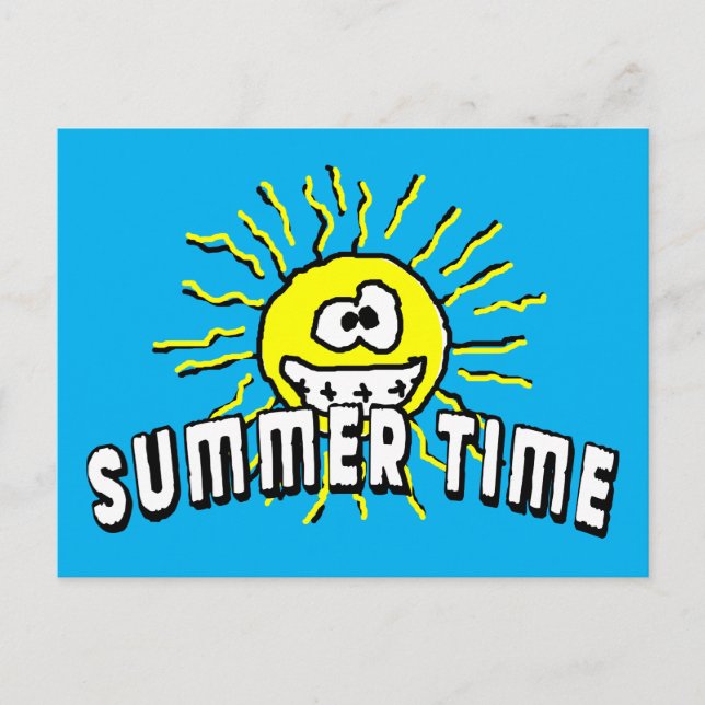 Sommerzeit - Gute Sonne Postkarte (Vorderseite)