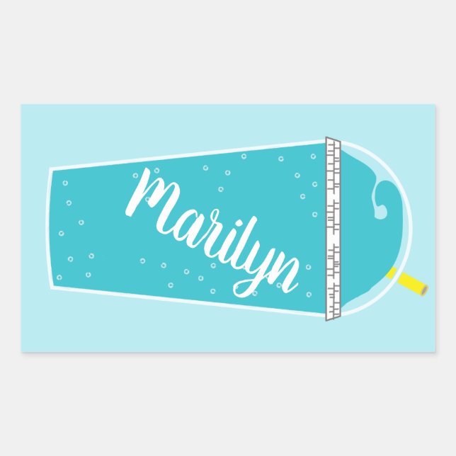 Sommerzeit Icy Cold Drink Personalisiert Stickers (Vorderseite)