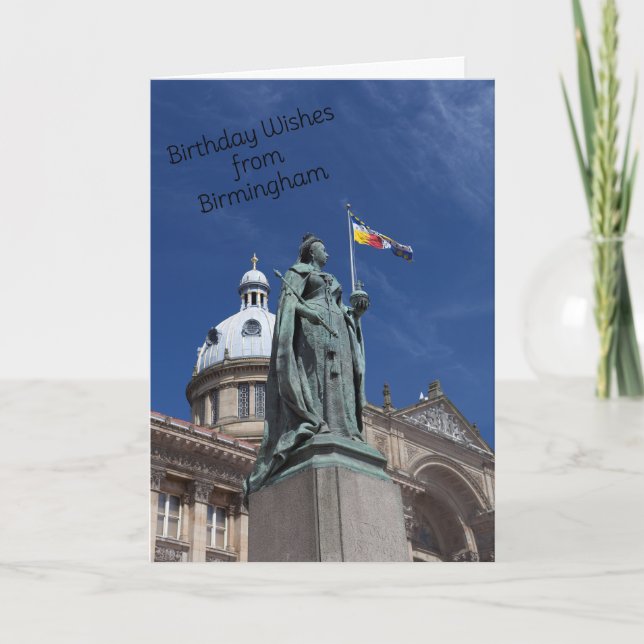 Sommerzeit in Birmingham Birthday Card Karte (Vorderseite)