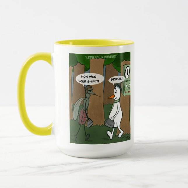 Sommerzeit in Minnesota Große Combo-Tasse Tasse (Links)