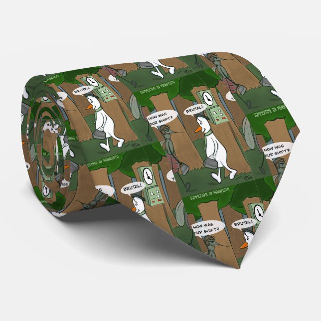Sommerzeit in Minnesota Necktie Krawatte (Gerollt)