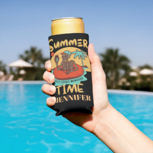 Sommerzeit , individuelle Name lustiger Strandurla Selters Dosenkühler