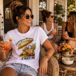 Sommerzeit ist Veranda-Zeit Tri-Blend Shirt