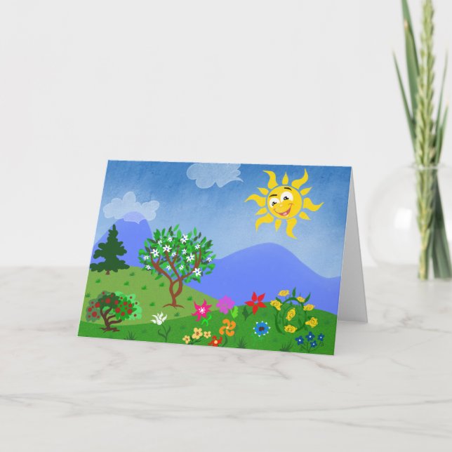 Sommerzeit Karte (Vorderseite)