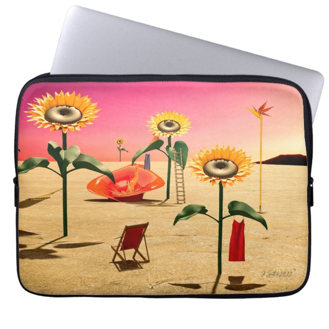 Sommerzeit Laptopschutzhülle (Vorderseite)