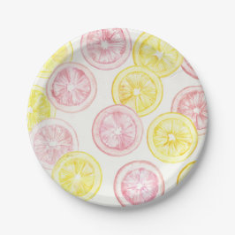 Sommerzeit-Limonade Pappteller