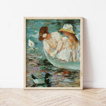 Sommerzeit | Mary Cassatt Poster<br><div class="desc">Sommerzeit (1894) von der amerikanischen Impressionistin Mary Cassatt. Die Originalkunst ist ein Ölgemälde auf der Leinwand,  das ein Portrait von zwei Frauen auf einem von Enten umgebenen Boot darstellt. Verwenden Sie die Entwurfstools,  um einen benutzerdefinierten Text hinzuzufügen oder das Bild zu personalisieren.</div>
