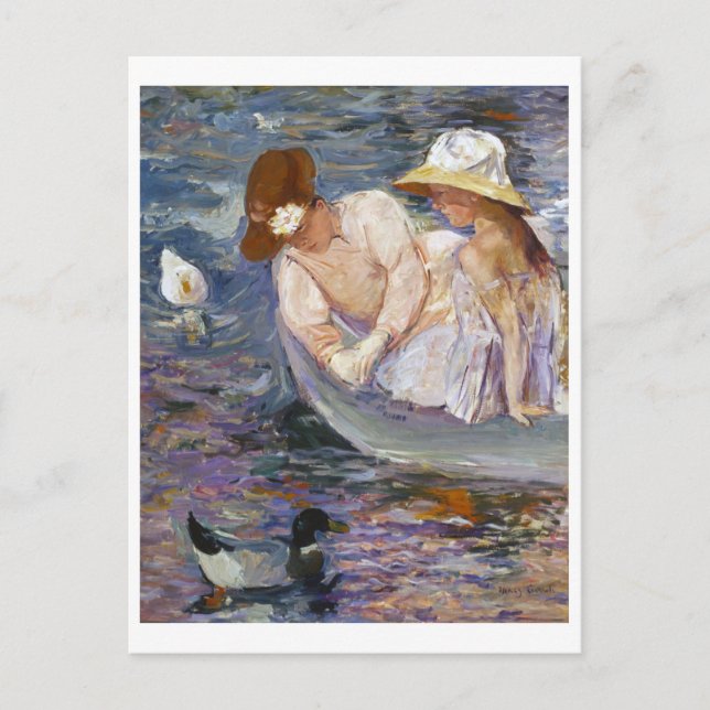 Sommerzeit, Mary Cassatt Postkarte (Vorderseite)