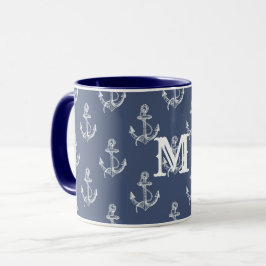 Sommerzeit Mit Monogramm Ozean Tasse