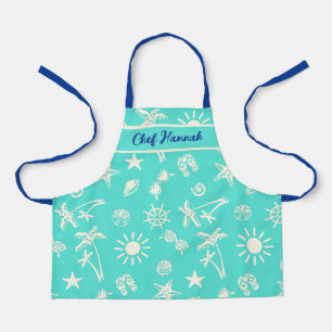 Sommerzeit Muster Personalisiert Kids Schürze