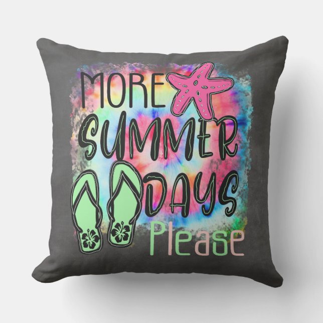 Sommerzeit Outdoor Pillow Kissen (Vorderseite)
