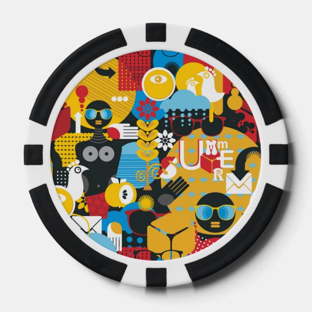 Sommerzeit Pokerchips (Vorderseite)