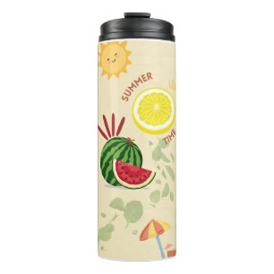Sommerzeit Pommes frites tumbler niedliche Zitro Thermosbecher