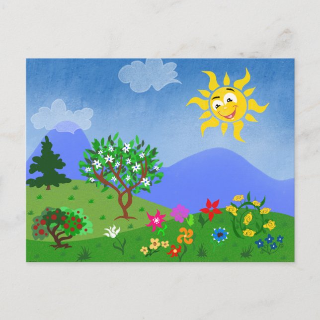 Sommerzeit Postkarte (Vorderseite)