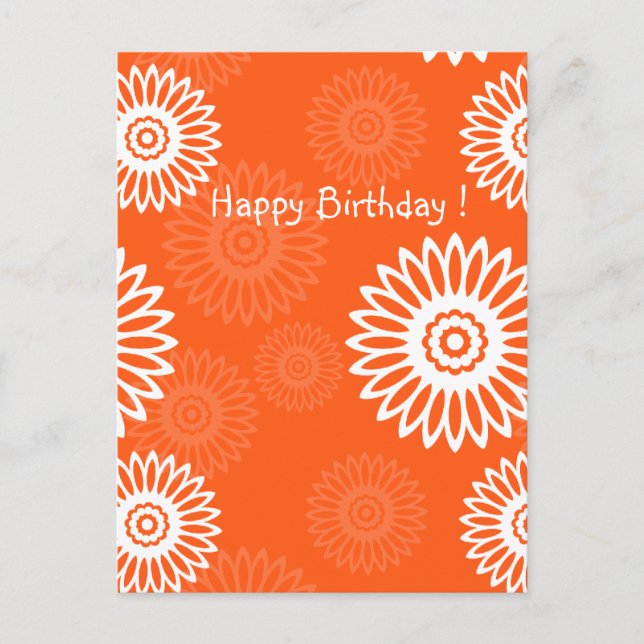 Sommerzeit Rote Postkarte (Vorderseite)