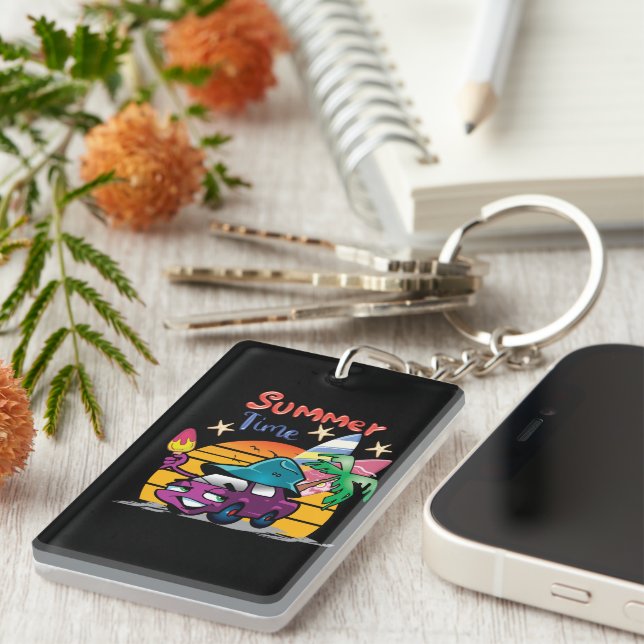 Sommerzeit Schlüsselanhänger (Vorderseite rechts)