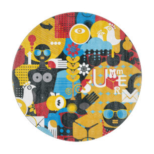 Sommerzeit Schneidebrett