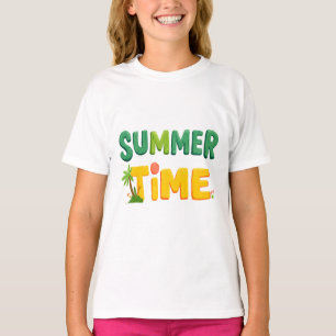 Sommerzeit - Sommerzeit mit Palmen und Sonne T-Shirt