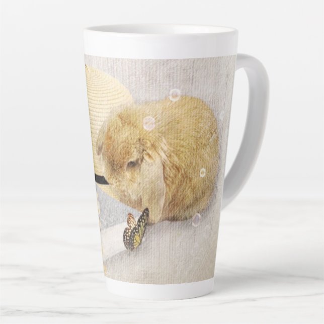 Sommerzeit Sonnenblumen Bunny Milchtasse (Rechte Ecke)