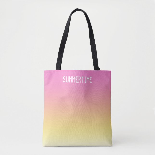 Sommerzeit Sunset Beach Tasche (Vorderseite)