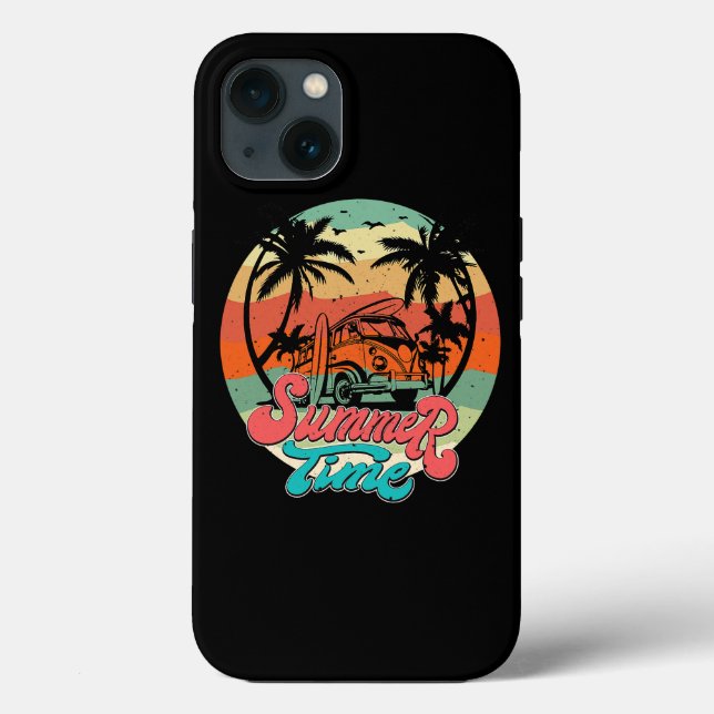 Sommerzeit Surf Funny Beach Familienurlaub Match Case-Mate iPhone Hülle (Rückseite)