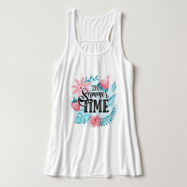 Sommerzeit Tank Top (Design Vorderseite)