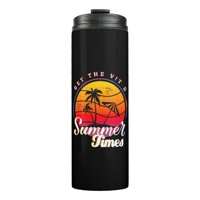 Sommerzeit Thermosbecher (Vorderseite)