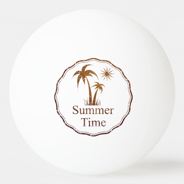 Sommerzeit Tischtennisball (Vorderseite)