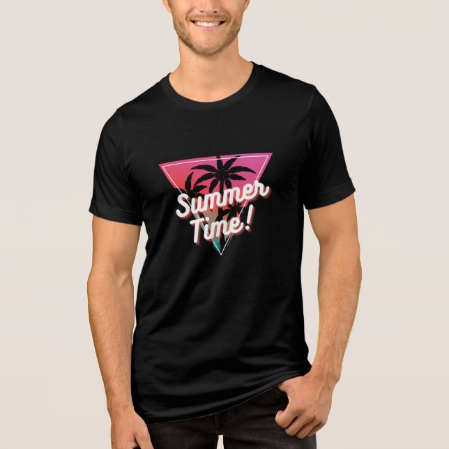 Sommerzeit Tri-Blend Shirt (Vorderseite)