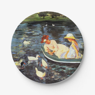 Sommerzeit (von Mary Cassatt) Pappteller