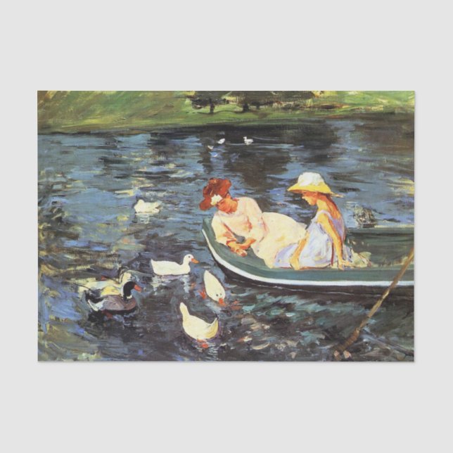 Sommerzeit von Mary Cassatt Tissue Paper Seidenpapier (Vorderseite)