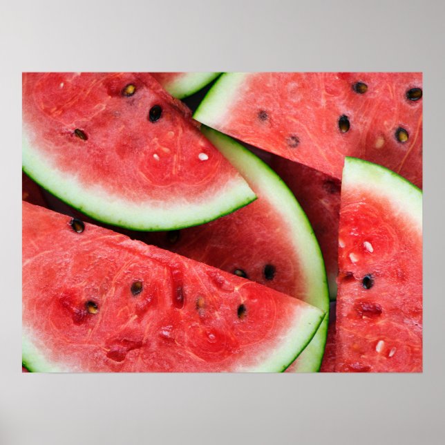 Sommerzeit Wassermelone Poster (Vorne)