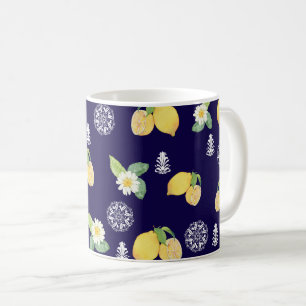 Sommerzeit Zitronen Kaffeetasse