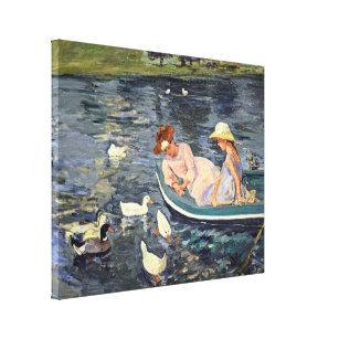 Sommerzeit zwei   Mary Cassatt Leinwanddruck