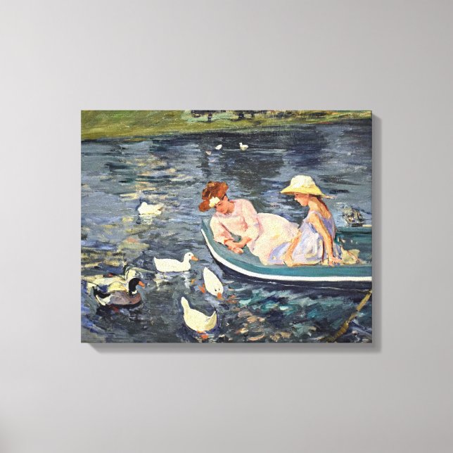 Sommerzeit zwei | Mary Cassatt Leinwanddruck (Vorderseite)