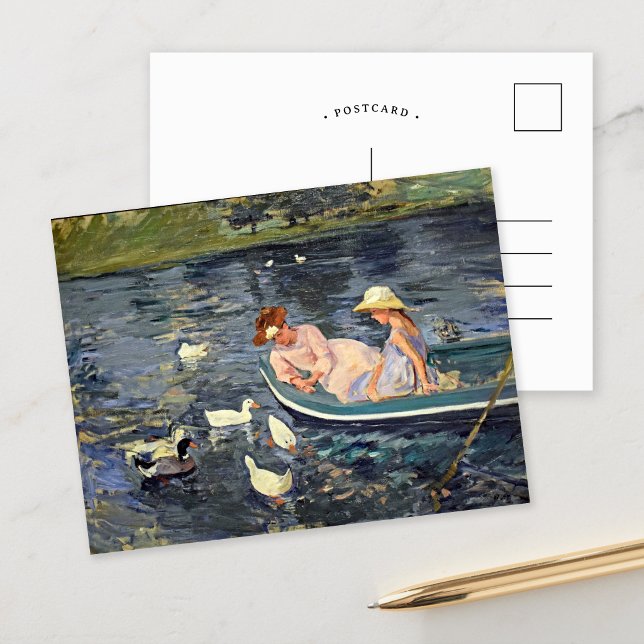 Sommerzeit zwei | Mary Cassatt Postkarte (Von Creator hochgeladen)