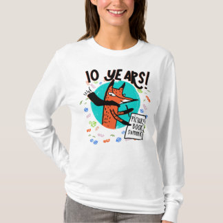 Sommet du livre photo T-shirt à manches longues de