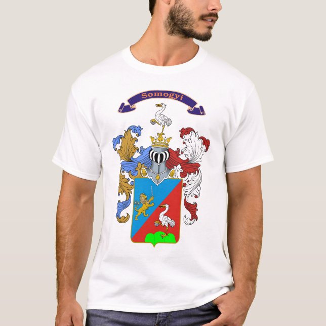 Somogyi Familien-ungarischer Wappen-T - Shirt (Vorderseite)