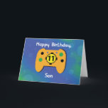Son 11-jähriger Gamer-Controller zum Geburtstag Karte<br><div class="desc">Es ist uns eine große Freude,  Ihnen diese niedliche und lustige Karte zu präsentieren,  um Ihrem Sohn einen glücklichen 11. Geburtstag zu schenken und zu begrüßen. Wenn er selbst ein Gamer ist,  dann wäre das das perfekte Geschenk,  das Sie ihm geben können.</div>